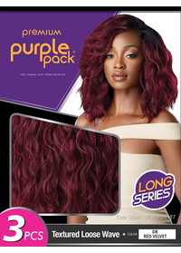 Thumbnail for OUTRE HUMAN HAIR BLEND WEAVE-TEXTURED LOOSE WAVE - PACK