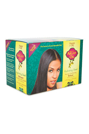 HAWAIIAN SILKY ARGAN OIL NO-LYE RELAXER- SUPER