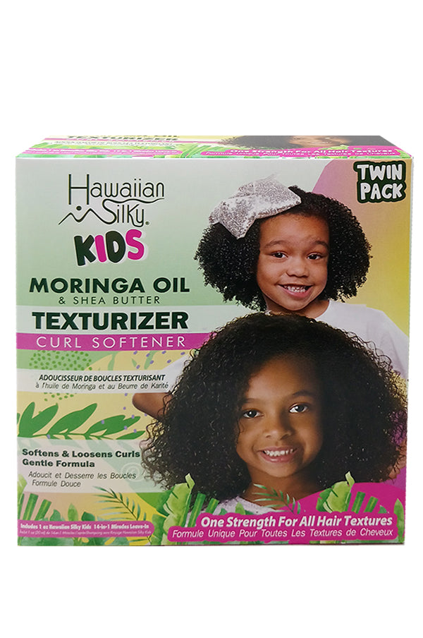 HAWAIIAN SILKY KIDS MORINGA OIL &SHEA TEXTURIZER KIT (TWIN PACK)