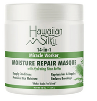 Thumbnail for Hawaiian Silky 14-in-1 Miracle Worker Moisture Repair Masque revives tresses with an ultra-hydrating, deeply nourishing formula. 