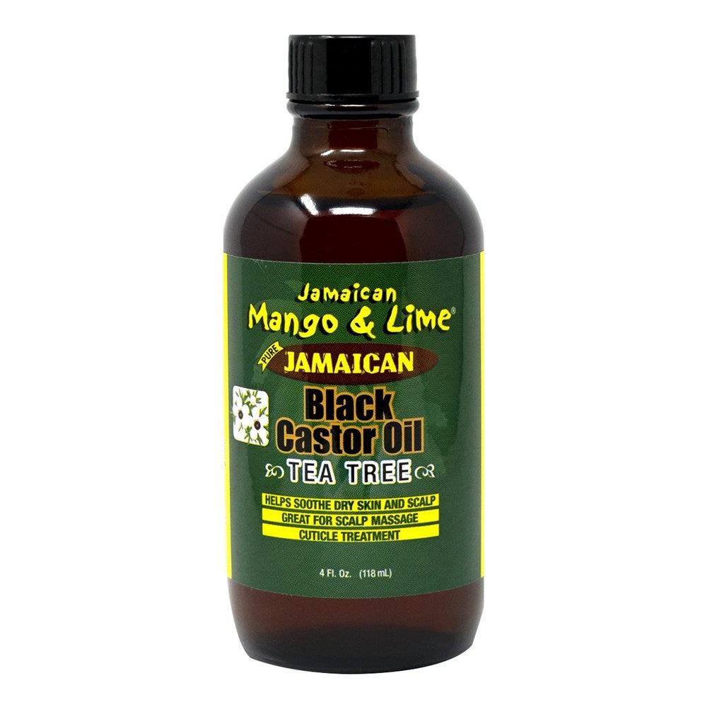 JAMAICAN MANGO & LIME Black Castor oil - Tea Tree (4oz), Sareya Beauty Supply Store in Calgary Alberta Canada
