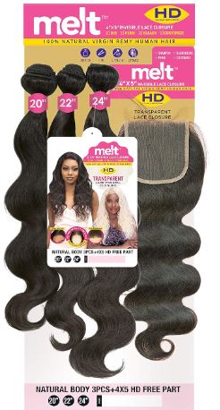 JANET COLLECTION 13X5' Ear-To- Ear Invisible Lace Frontal Brazilian Body Wave Bundle-3PCS 16 18 20