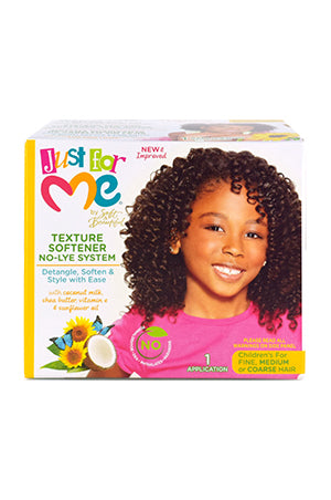 JUST FOR ME No-Lye Conditioning Texture Softener Kit