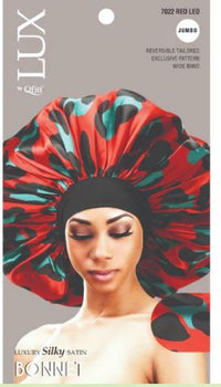 Thumbnail for QFITT LUX JUMBO LUXURY SILKY SATIN BONNET - PATTERN