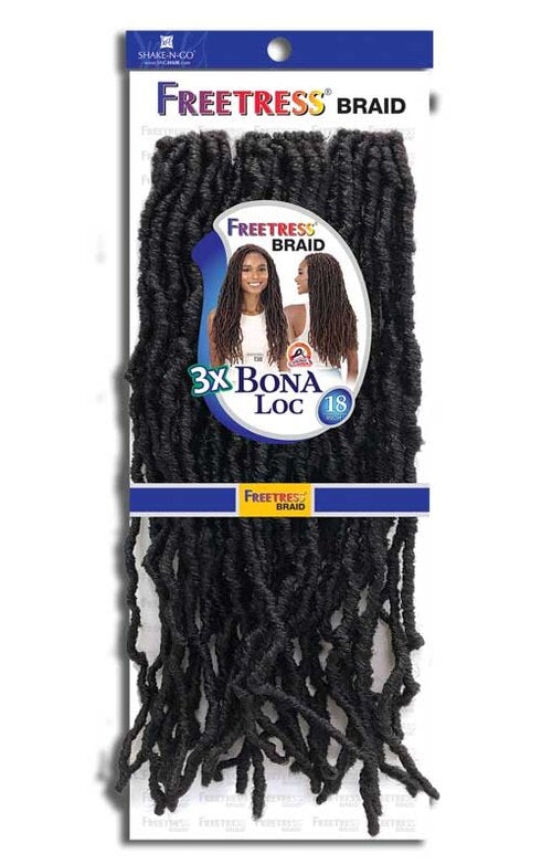 SHAKE N GO FREETRESS EQUAL BRAID 3X BONA LOC 18", PACK VIEW