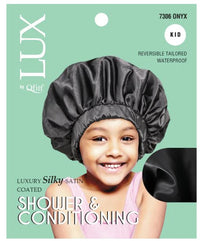 Thumbnail for QFITT LUX KIDS LUXURY SILKY SATIN COATED SHOWER & CONDITIONING - SOLID