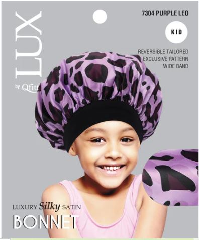 QFITT LUX KIDS LUXURY SILKY SATIN BONNET - PATTERN