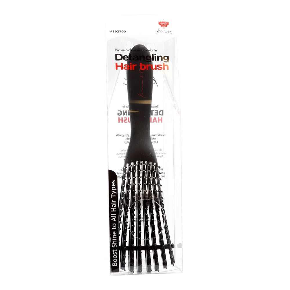 KIM & C 8 Row Vented Detangling Brush, Sareya Beauty Supply, Hair Brush 