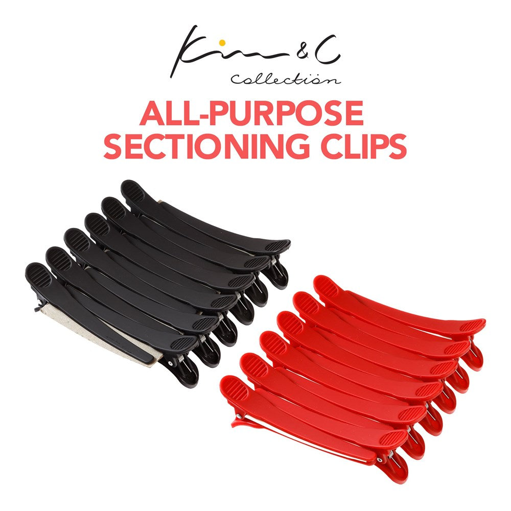 KIM & C All Purpose Sectioning Clips (12pcs), sareya beauty supply store in calgary