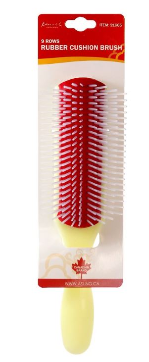 KIM & C  Rubber Cushion Brush , Sareya Beauty Supply store, Hair detangling brush 