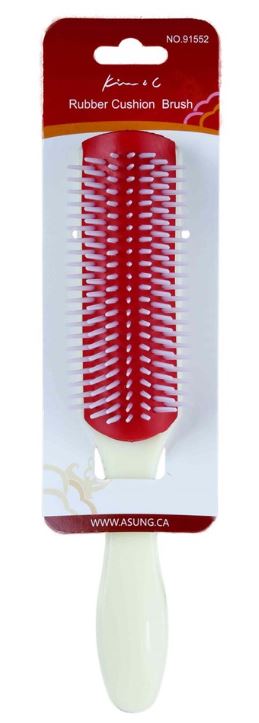 KIM & C  Rubber Cushion Brush , Sareya Beauty Supply store, Hair detangling brush 