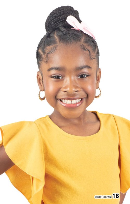 SHAKE N  GO FREETRESS EQUAL KIDS 3X PRE-STRETCHED BRAIDS 14", FRONT VIEW