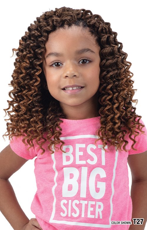 SHAKE N GO FREETRESS EQUAL 3X KIDS-DEEP TWIST 8", FRONT VIEW