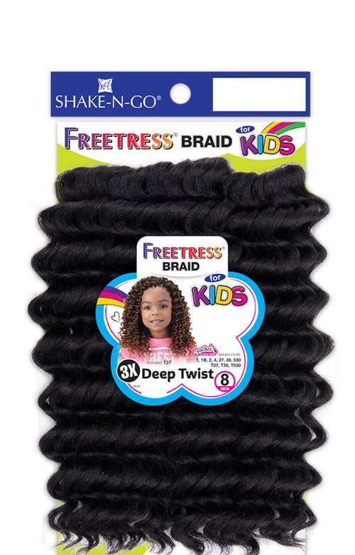 SHAKE N GO FREETRESS EQUAL 3X KIDS-DEEP TWIST 8", PACK VIEW