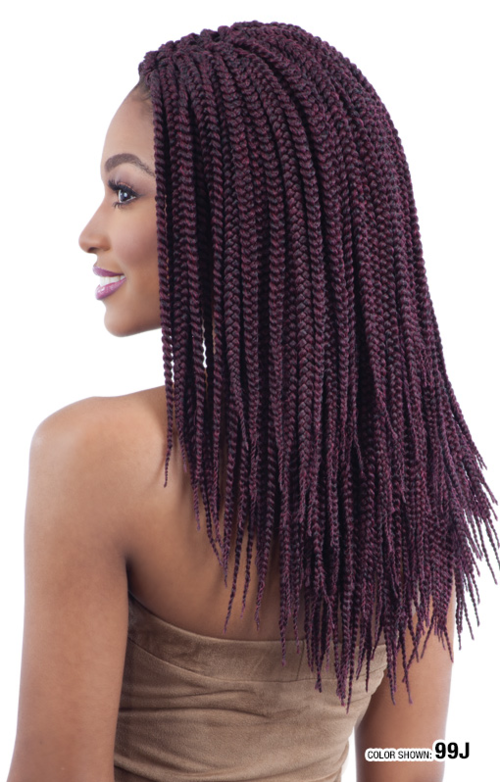 SHAKE N GO FREETRESS CROCHET MEDIUM BOX BRAID 14", BACK