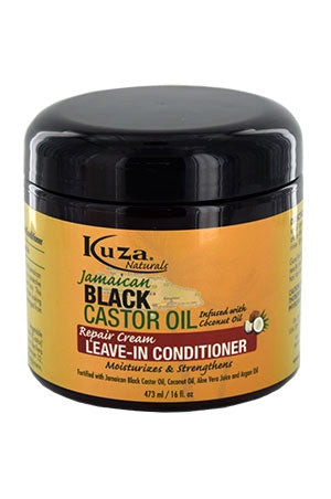 KUZA BLACK CASTOR OIL LEAVE IN CONDITIONER - 16 oz