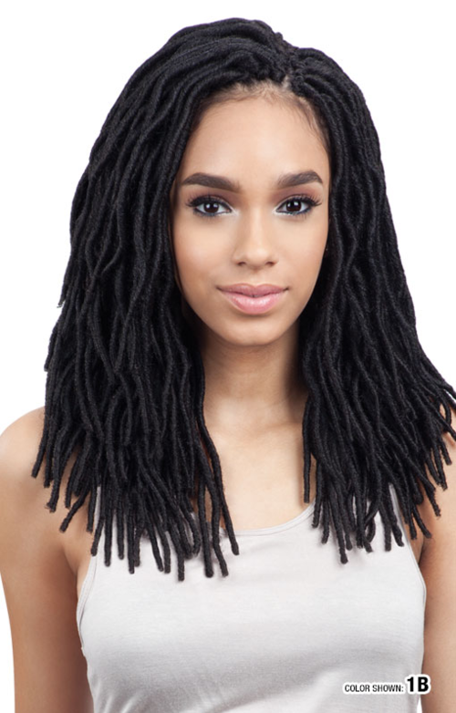 SHAKE N GO FREETRESS EQUAL 2X SOFT WAVY FAUX LOC 12", FRONT VIEW