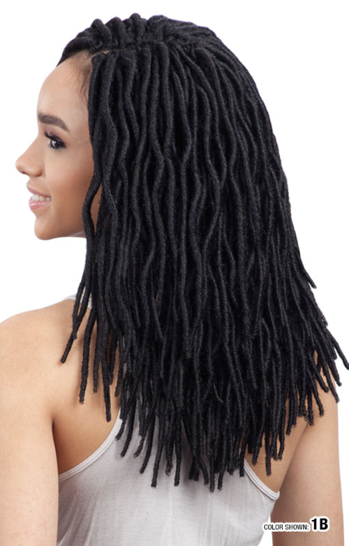 SHAKE N GO FREETRESS EQUAL 2X SOFT WAVY FAUX LOC 12", SIDE VIEW