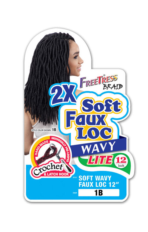 SHAKE N GO FREETRESS EQUAL 2X SOFT FAUX LOC 12", BOX VIEW