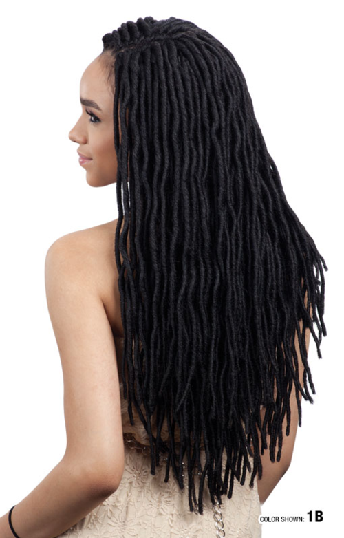 SHAKE N GO FREETRESS EQUAL 2X SOFT FAUX LOC CURLY LITE 20", SIDE VIEW