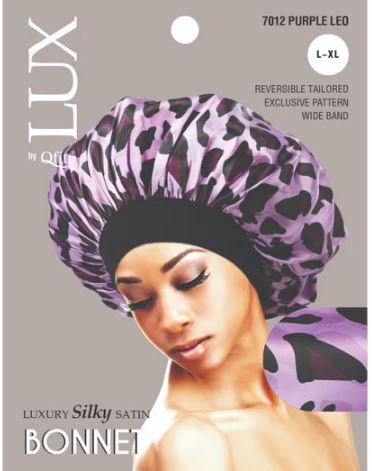 QFITT LUX SILKY SATIN BONNET X-LARGE - PATTERN