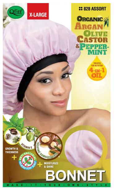 QFITT ORGANIC SATIN BONNET-  X-LARGE