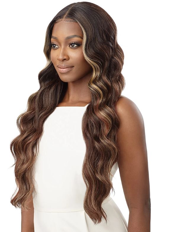 OUTRE  SLEEKLAY SYNTHETIC HD LACE FRONT WIG - LARISSA, SIDE