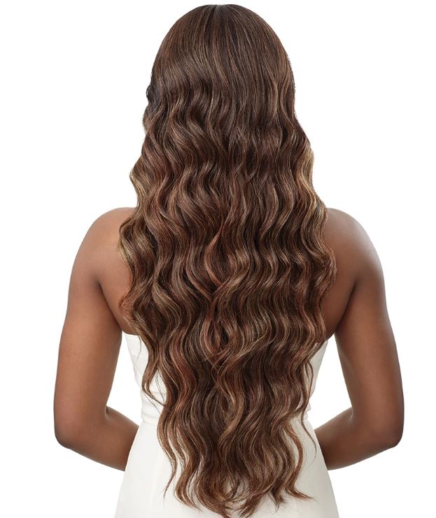 OUTRE  SLEEKLAY SYNTHETIC HD LACE FRONT WIG - LARISSA, BACK VIEW