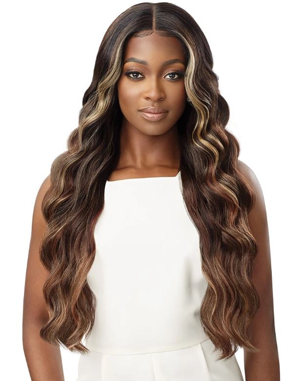 OUTRE  SLEEKLAY SYNTHETIC HD LACE FRONT WIG - LARISSA, FRONT