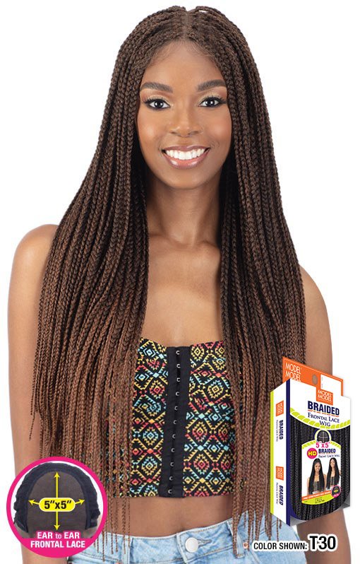 MODEL MODEL PRE-STRETCHED BOX BRAID LACE WIG