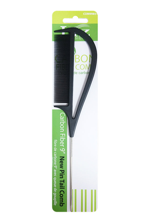 LIZ Carbon Liz Carbon Fiber 9" new Pin Tail Comb