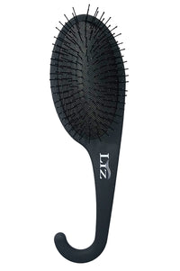 Thumbnail for Black hairbrush with bristle head on a white background