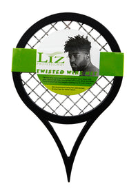 Thumbnail for Tennis racket with a green label featuring a person's face on a white background
