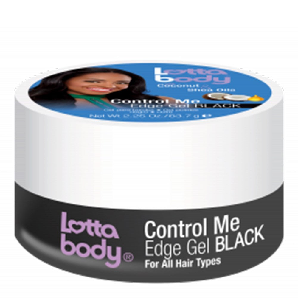 LOTTABODY Coconut & Shea Oils Color Edge Gel [Black] (2.25oz) Sareya Beauty Supply Store in calgary Alberta Canada