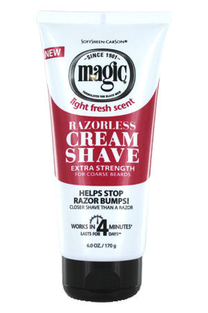 SOFTSHEEN CARSON MAGIC RAZORLESS CREAM SHAVE 6oz