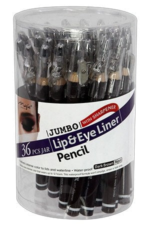 MAGIC BM Jumbo Lip & Eye Liner Pencil w/Sharpener- Dark Brown