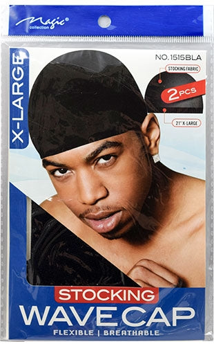 MAGIC BM Stocking Wave Cap 2 Pcs- Black