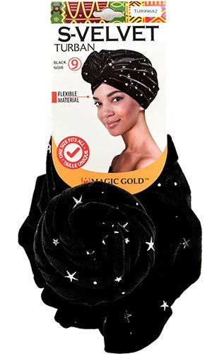 MAGIC BM Velvet Turban-Black