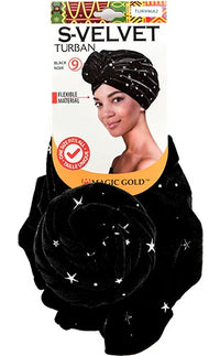 Thumbnail for MAGIC BM Velvet Turban-Black