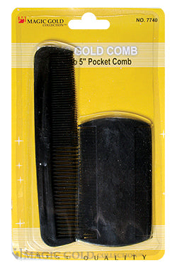 MAGIC GOLD Fine 5 Pocket Comb 