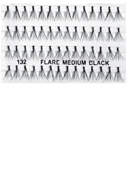 A pack of Magic Gold I-Lashes 100% Human Hair Eyelashes in Flare Medium Black.