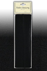 Thumbnail for Black hair tie in packaging with 'Fashion Accessory' label on a reflective surface.