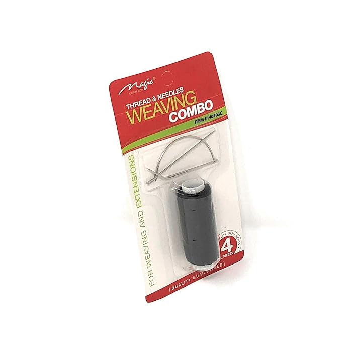 Black Magic Thread MAGIC Weaving Combo, Needles And Thread Set, Black – Sareya Beauty Supply