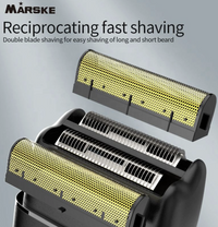 Thumbnail for Marske reciprocating shaver with double blade system on a gray background