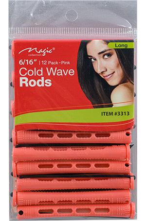 Magic  Cold Wave Rods #3313 (Long 6/16" Pink)