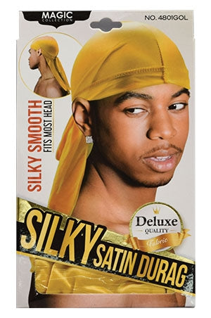 MAGIC GOLD SILKY SATIN DURAG TIE DOWN