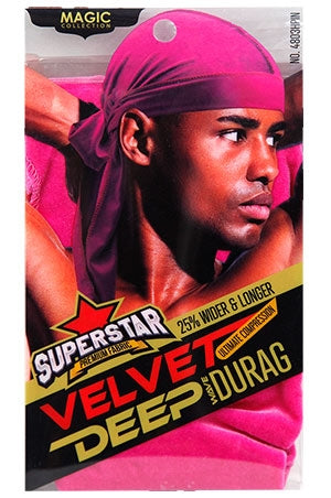 Magic Velvet DuRag #4803HOT PINK