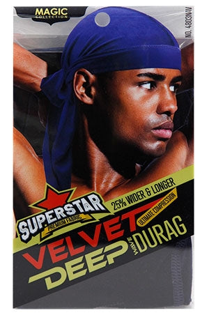 Magic Velvet DuRag #4803NAVY