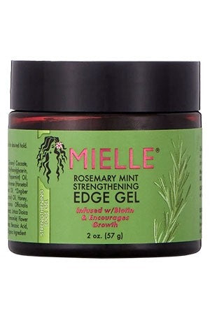 MIELLE ORGANICS ROSEMARY MINT STRENGTHENING EDGE GEL- Gel 2oz- ENGLISH LABEL