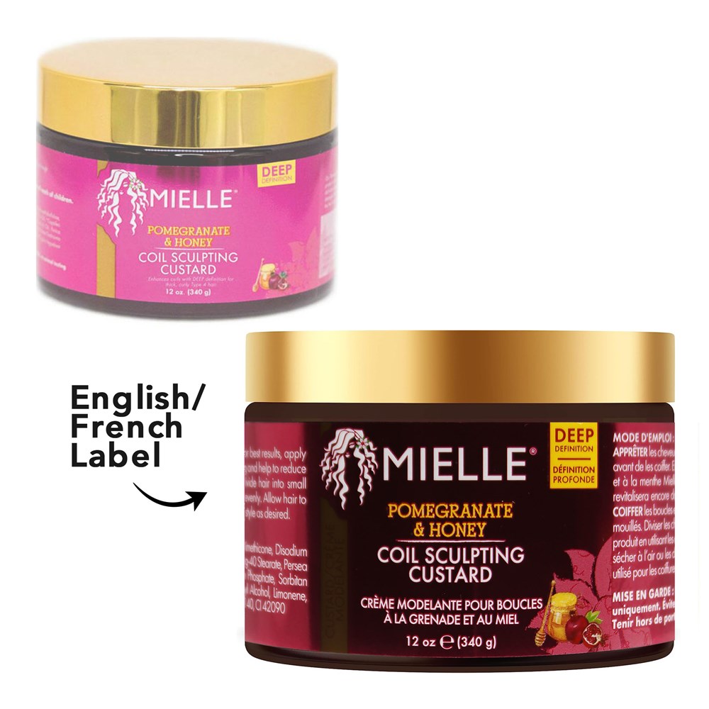 MIELLE POMEGRANATE & HONEY Coil Sculpting Custard (12oz), Sareya Beauty Supply, Beauty Supply Store near Me, Beauty Supply Store in Calgary, Beauty Supply, Mielle 